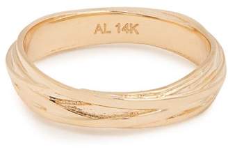 Alison Lou Yellow-gold Fettuccine Ring - Womens - Gold