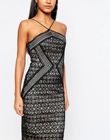 Thumbnail for your product : Lipsy Michelle Keegan Loves Geo Lace Strappy Dress