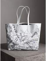 Burberry The Large Reversible Doodle Tote
