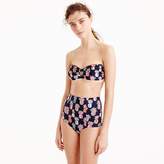 Thumbnail for your product : J.Crew Smocked bandeau bikini top in Ratti® painted pineapple