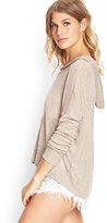 Thumbnail for your product : Forever 21 Semi-Sheer Hooded Pullover