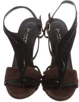 Thumbnail for your product : Jean-Michel Cazabat for Sophie Theallet Suede Bicolor Sandals