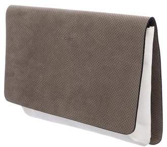 Joseph Perforated Leather Clutch