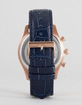 Thumbnail for your product : HUGO BOSS By 1513320 Ambassador Chronograph Leather Watch In Navy