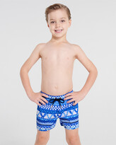 Thumbnail for your product : Aqua Blu Kids - Boy's Blue Boardshorts - Riviera Retro Boardshorts - Kids - Size One Size, 6 at The Iconic