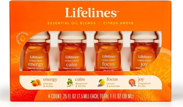 4pk Essential Oil Blends - Citrus Grove - Lifelines - ShopStyle Fragrances