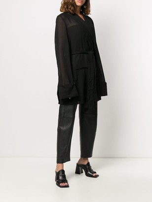 Ann Demeulemeester Belted Tunic Top