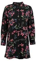 Thumbnail for your product : boohoo Womens Roxanne Long Sleeve Shirt Dress in Black size 8