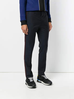 Valentino tailored stripe panel trousers