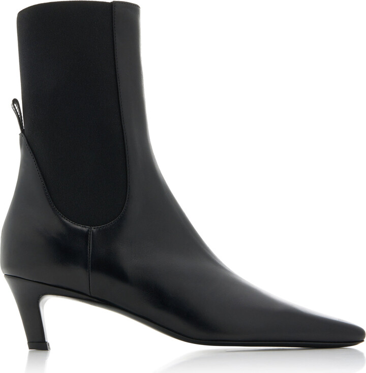 Totême The Mid Heel Leather Boots