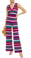 Thumbnail for your product : M Missoni Crochet-knit Wool And Cotton-blend Wide-leg Jumpsuit