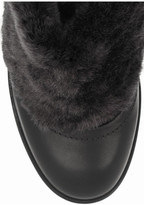 Thumbnail for your product : Rag and Bone 3856 Rag & bone Hailey shearling-trimmed leather mules