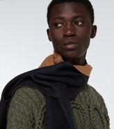 Thumbnail for your product : Loewe Anagram wool-blend scarf