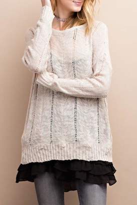 Easel Tie Back Sweater