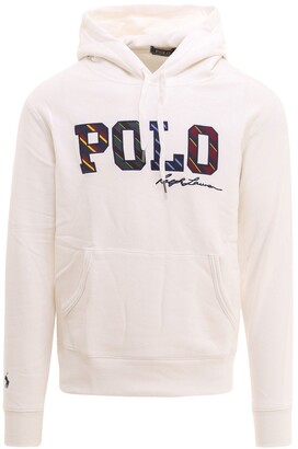 Polo white hoodies clearance
