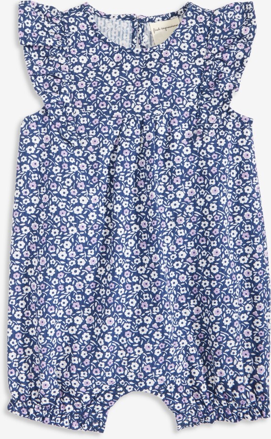 First Impressions Baby Girls Floral-Print Cotton Sunsuit, Macy's Exclusive