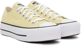 Converse Yellow Chuck Taylor All Star Lift Low Sneakers