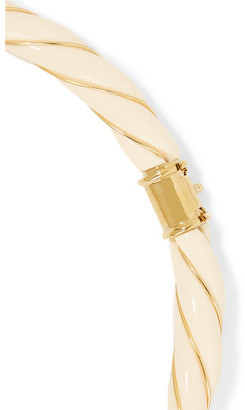 Aurélie Bidermann Diana Gold-plated Resin Necklace - Ivory