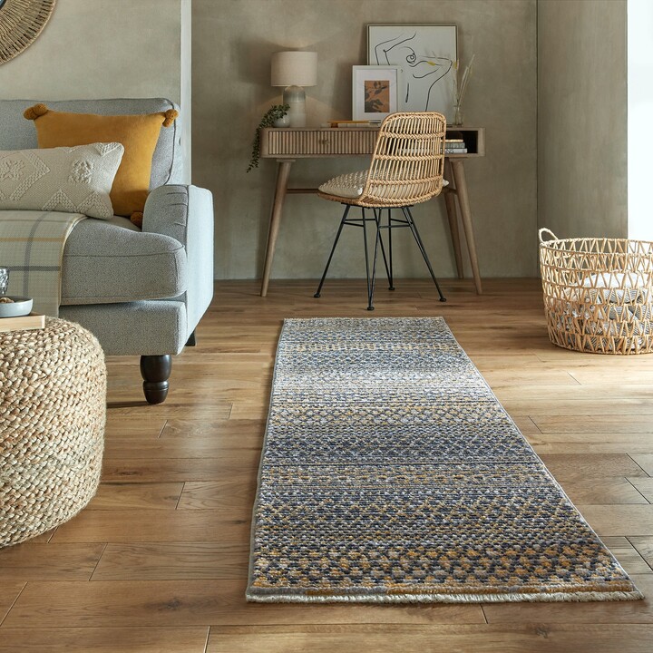 Dunelm Parker Runner Yellow ShopStyle Hallway Rugs