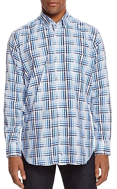 Tailorbyrd Great Basin Check Classic Fit Button-Down Shirt