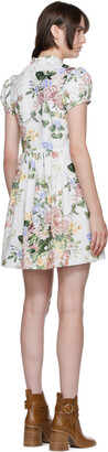 See by Chloe White Floral Minidress