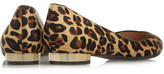 Thumbnail for your product : Tory Burch Nicki leopard-print calf hair point-toe flats