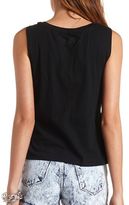 Thumbnail for your product : Charlotte Russe Metallica Graphic Muscle Tee