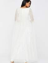 Thumbnail for your product : Monsoon Naomi Bridal Embellished Cape Maxi Dress - Ivory