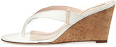 Thumbnail for your product : Sarah Jessica Parker Raquel Patent Wedge Sandal, White