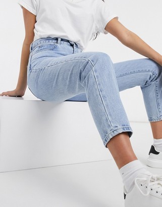 Dr Denim Petite Nora straight leg jeans in light retro - ShopStyle