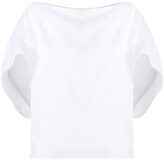 Thumbnail for your product : Emporio Armani Semi-Sheer Short-Sleeved Blouse