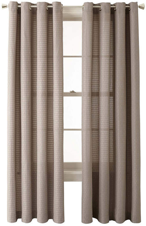 STUDIO BY JCP HOME StudioTM Brickwork GrommetTop Curtain Panel ShopStyle