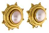 Thumbnail for your product : Elizabeth Locke 18K Mabé Pearl Earclip Earrings