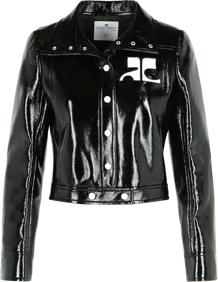 Courreges 'Reedition' Black Cotton Blend Jacket