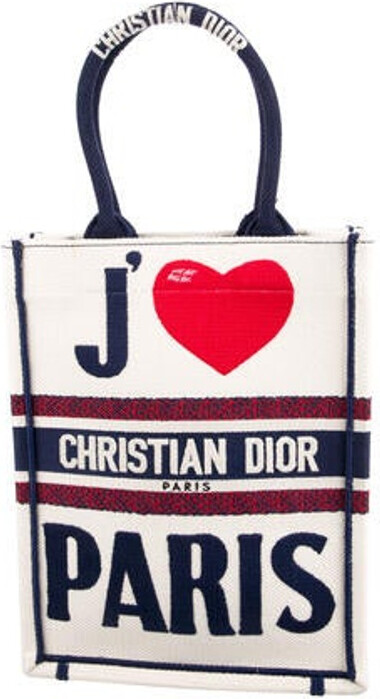 Christian Dior 2021 'I Love Paris' Vertical Book Tote - ShopStyle