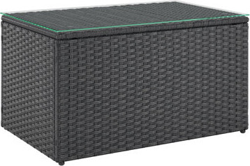 Latitude Run Wicker Patio Coffee Table