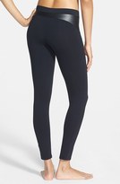 Thumbnail for your product : So Low Solow Faux Leather Trim Moto Leggings (Online Only)