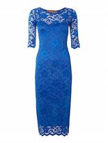 Thumbnail for your product : House of Fraser Jolie Moi 3/4 sleeve lace midi dress