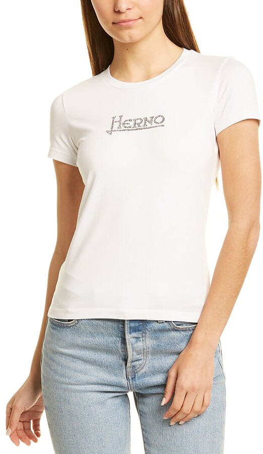 Herno Logo Studded T-Shirt - ShopStyle