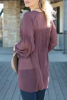Thumbnail for your product : Grace & Lace Smocked Boho-Style Tunic