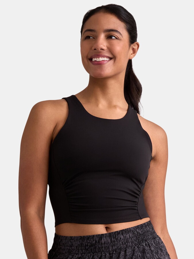 Avia Women’s SoftSculpt Ruched Sports Bra, Sizes XS-XXXL
