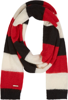 Thumbnail for your product : Diesel Red & Black Striped Scarf