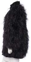 Thumbnail for your product : Chanel Paris-Londres Feather-Embellished Alpaca Coat