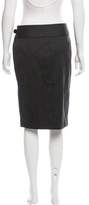 Thumbnail for your product : Ralph Lauren Wool Knee-Length Skirt