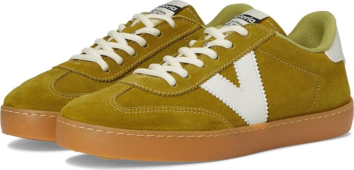 victoria Berlin Ciclista Suede White Stitching Women's Shoes Oliva : EU 37 (US Women's 6) M, Leather/Suede
