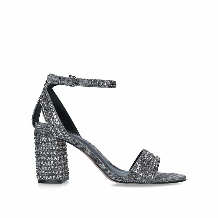 carvela kink sandals silver