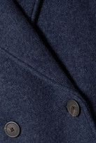 Thumbnail for your product : Mara Hoffman Clementine Oversized Double-breasted Wool Coat - Navy