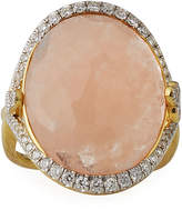 Thumbnail for your product : Jude Frances 18k Provence Morganite Oval Ring