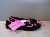 Thumbnail for your product : Betsey Johnson Womens Slippers Black Velvet Like Moccasins Size Xl 11 12