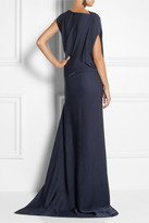 Thumbnail for your product : Vionnet Asymmetric stretch-silk gown